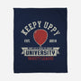 Keepy Uppy University-None-Fleece-Blanket-zachterrelldraws