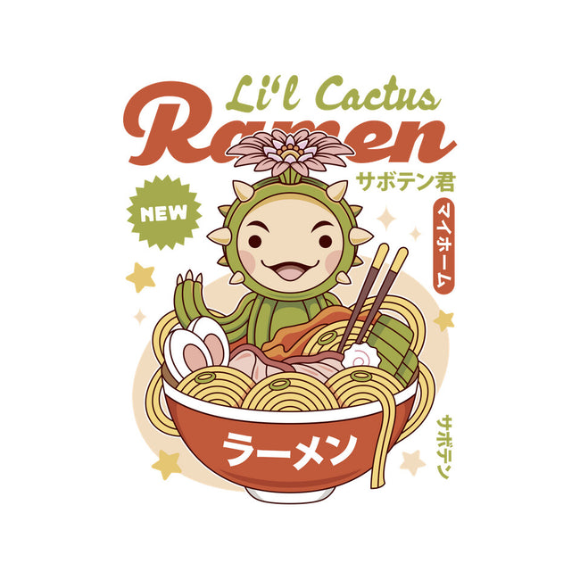 Lil Cactus Ramen-Womens-Off Shoulder-Tee-LAGELANTEE