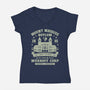 Mount Massive Asylum Vintage-Womens-V-Neck-Tee-LAGELANTEE