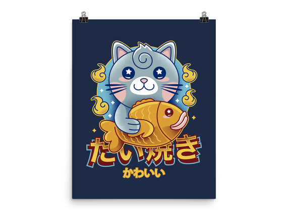 Cat And Taiyaki Kawaii