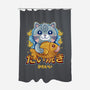 Cat And Taiyaki Kawaii-None-Polyester-Shower Curtain-LAGELANTEE