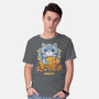 Cat And Taiyaki Kawaii-Mens-Basic-Tee-LAGELANTEE