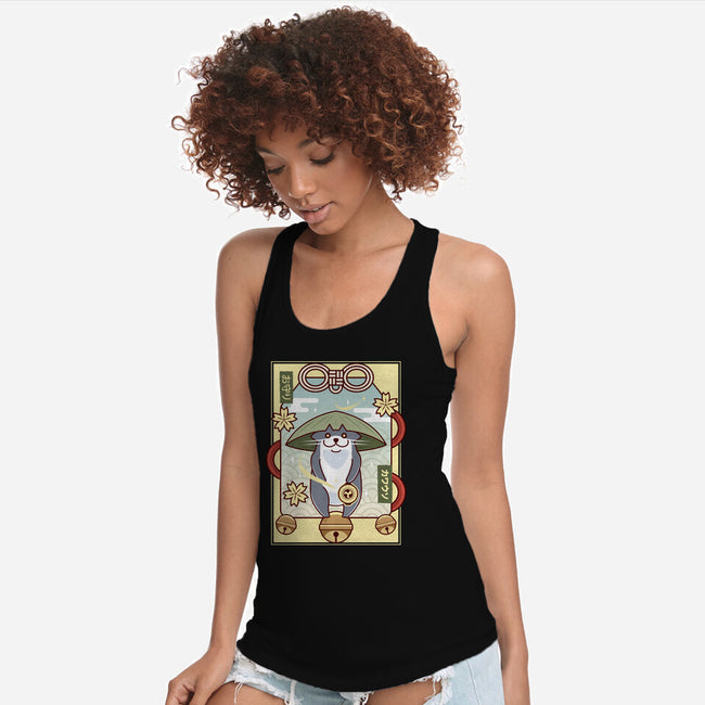 Odder Otter Lucky Charm-Womens-Racerback-Tank-LAGELANTEE