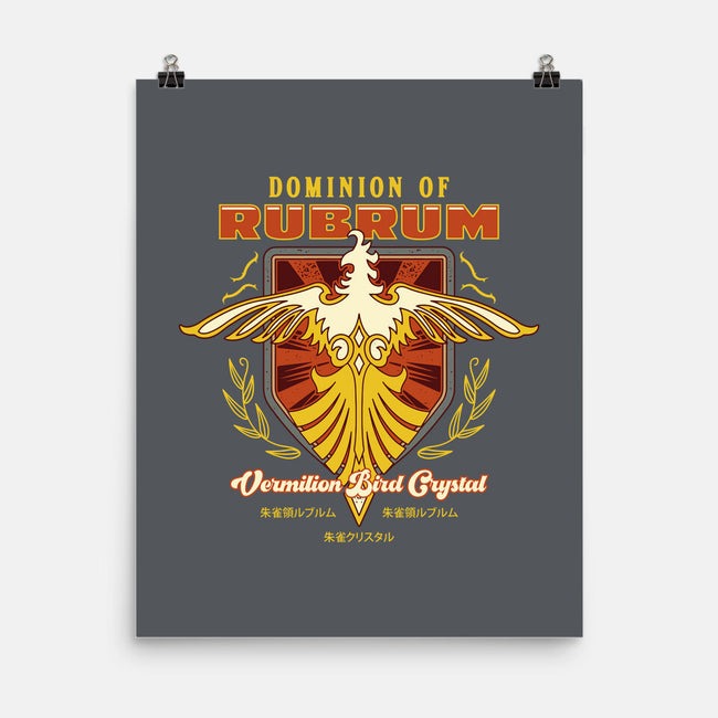 Rubrum Bird Emblem-None-Matte-Poster-LAGELANTEE