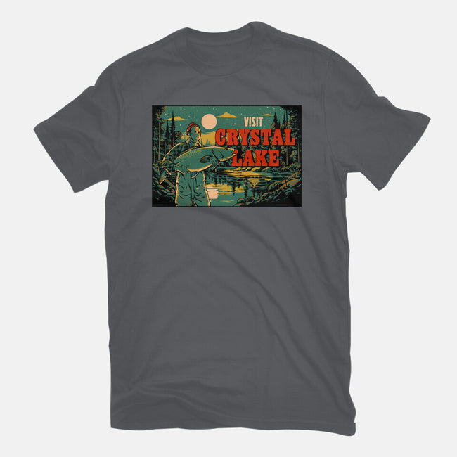 Visit Crystal Lake-Mens-Heavyweight-Tee-Hafaell