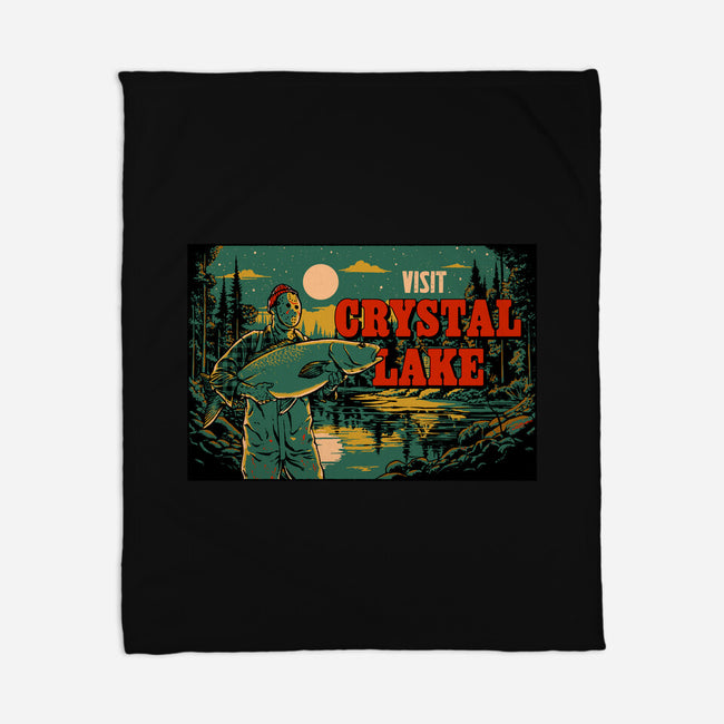 Visit Crystal Lake-None-Fleece-Blanket-Hafaell