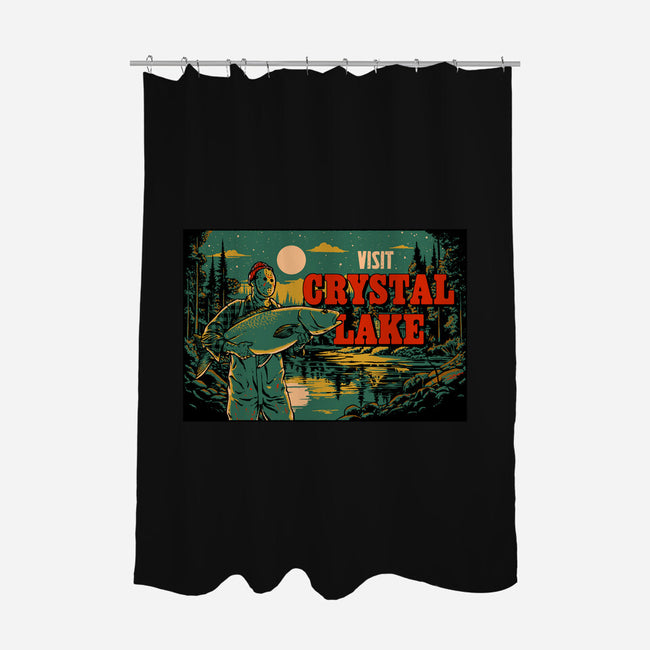 Visit Crystal Lake-None-Polyester-Shower Curtain-Hafaell