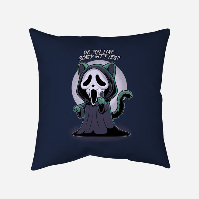 Ghostcat-None-Removable Cover w Insert-Throw Pillow-Astrobot Invention