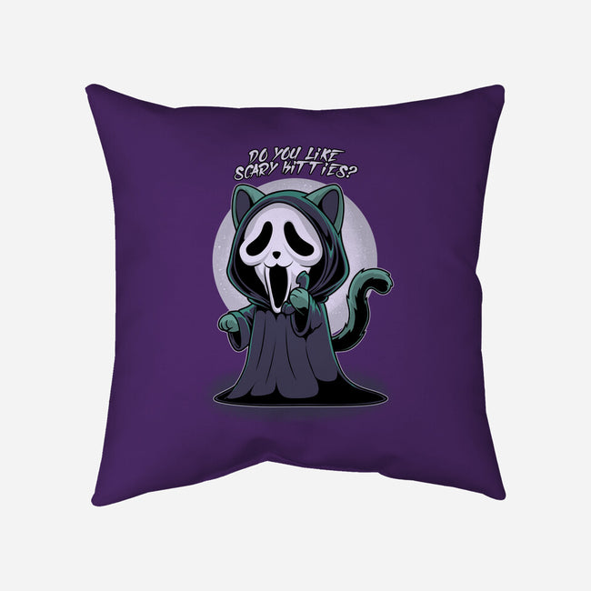 Ghostcat-None-Removable Cover w Insert-Throw Pillow-Astrobot Invention