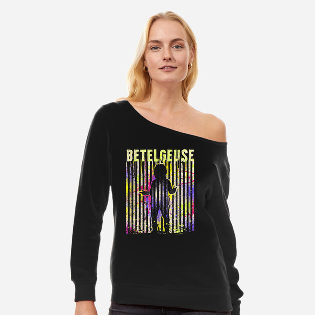 Betelgeuse-Womens-Off Shoulder-Sweatshirt-rocketman_art