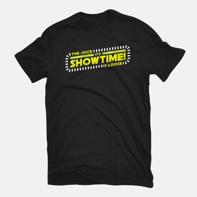 The Juice Is Loose Showtime-Unisex-Basic-Tee-rocketman_art