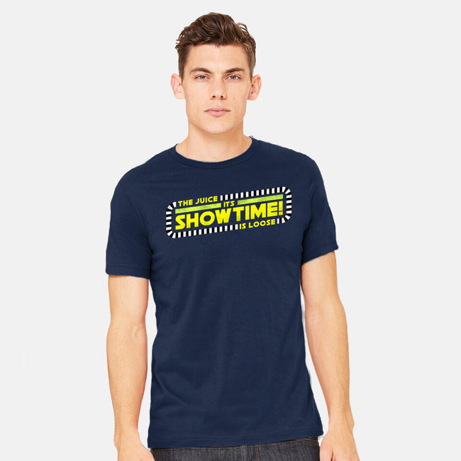 The Juice Is Loose Showtime-Mens-Heavyweight-Tee-rocketman_art