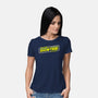 The Juice Is Loose Showtime-Womens-Basic-Tee-rocketman_art