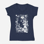 Show Time-Womens-V-Neck-Tee-Arinesart