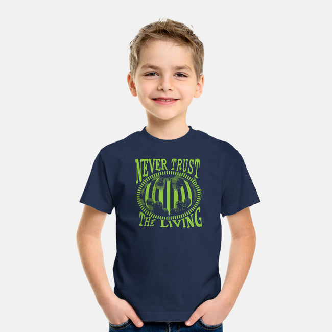 Never Trust The Living Bat-Youth-Basic-Tee-rocketman_art