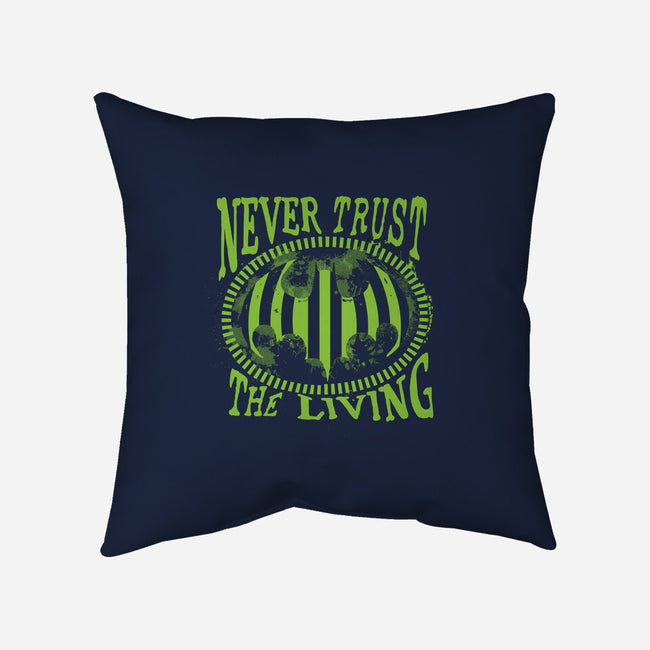 Never Trust The Living Bat-None-Removable Cover w Insert-Throw Pillow-rocketman_art