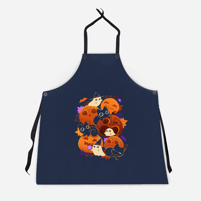 Halloween Party-Unisex-Kitchen-Apron-ricolaa