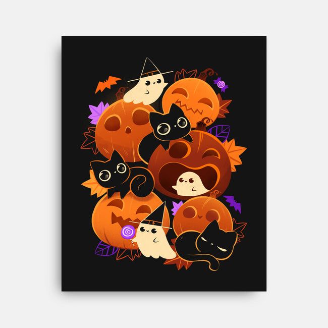 Halloween Party-None-Stretched-Canvas-ricolaa