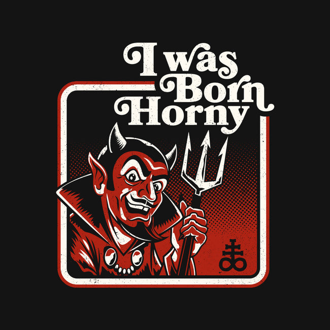 I Was Born Horny-Womens-V-Neck-Tee-Nemons