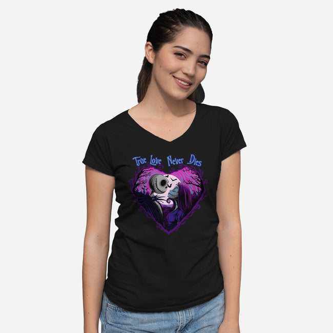 True Love-Womens-V-Neck-Tee-rmatix