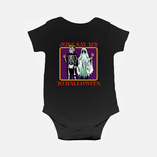 Say Yes To Halloween-Baby-Basic-Onesie-zascanauta