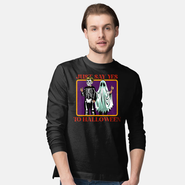 Say Yes To Halloween-Mens-Long Sleeved-Tee-zascanauta