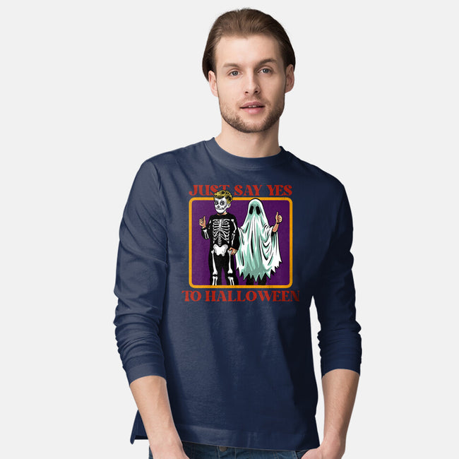 Say Yes To Halloween-Mens-Long Sleeved-Tee-zascanauta