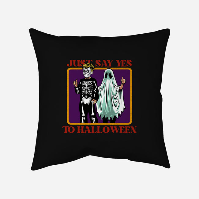 Say Yes To Halloween-None-Removable Cover w Insert-Throw Pillow-zascanauta