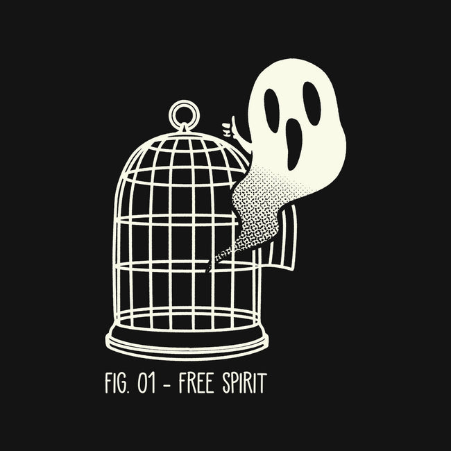 Free Spirit Funny Ghost-Womens-Off Shoulder-Tee-tobefonseca