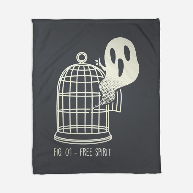 Free Spirit Funny Ghost-None-Fleece-Blanket-tobefonseca