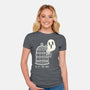 Free Spirit Funny Ghost-Womens-Fitted-Tee-tobefonseca