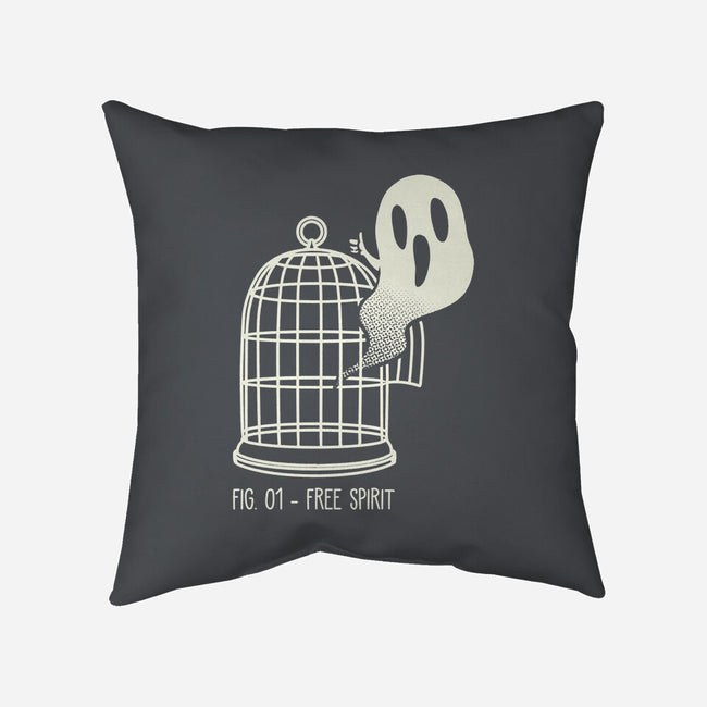 Free Spirit Funny Ghost-None-Removable Cover w Insert-Throw Pillow-tobefonseca