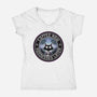 Coffee Now Possessed Later-Womens-V-Neck-Tee-Whimsical Thinker