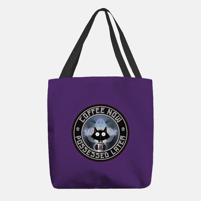 Coffee Now Possessed Later-None-Basic Tote-Bag-Whimsical Thinker