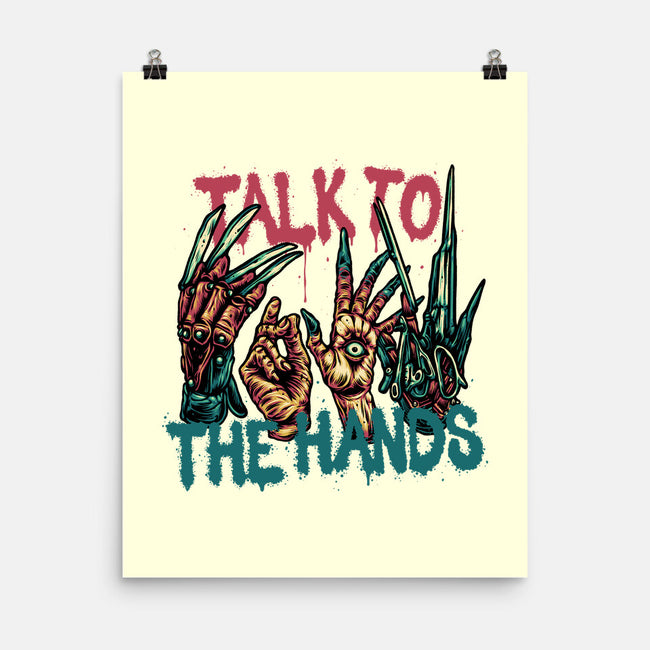 Talk To The Hands-None-Matte-Poster-glitchygorilla