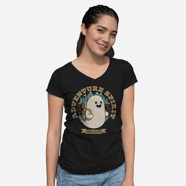 Adventure Spirit-Womens-V-Neck-Tee-Herk Up Tees