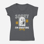 Literally Ghosting You-Womens-V-Neck-Tee-Herk Up Tees