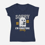 Literally Ghosting You-Womens-V-Neck-Tee-Herk Up Tees