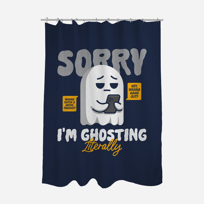 Literally Ghosting You-None-Polyester-Shower Curtain-Herk Up Tees