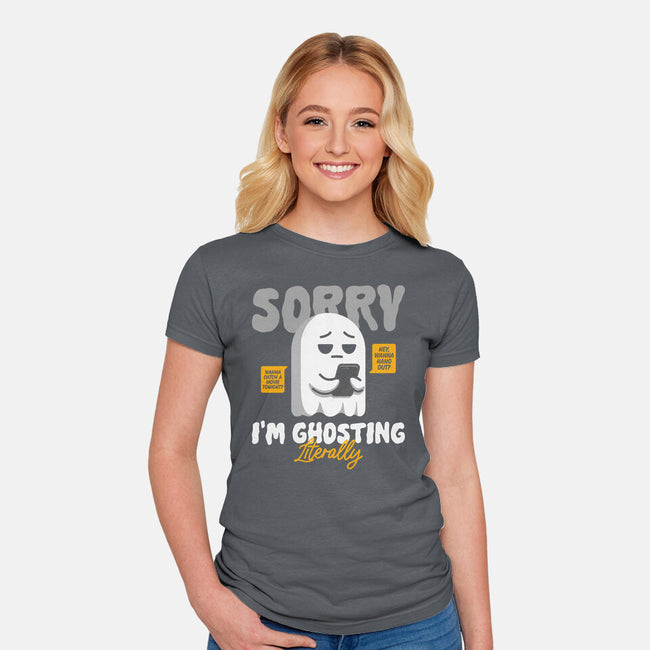 Literally Ghosting You-Womens-Fitted-Tee-Herk Up Tees