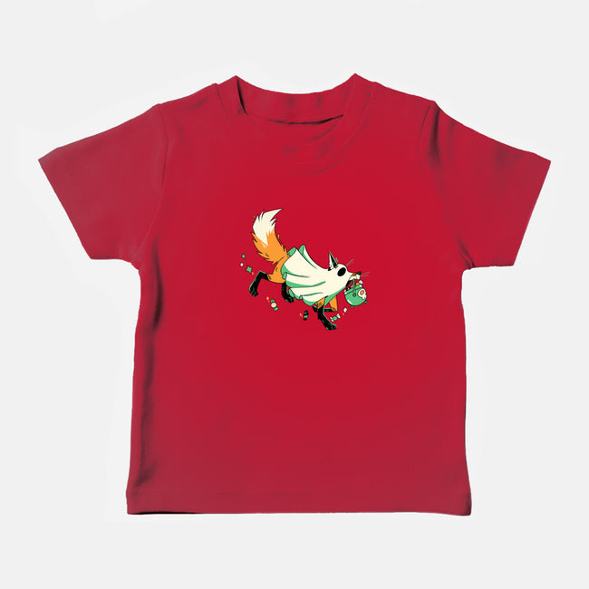 Fox Ghost-Baby-Basic-Tee-GloamingFoxes