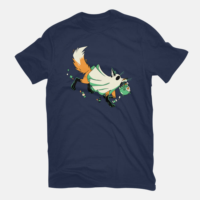 Fox Ghost-Mens-Basic-Tee-GloamingFoxes