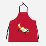 Fox Ghost-Unisex-Kitchen-Apron-GloamingFoxes