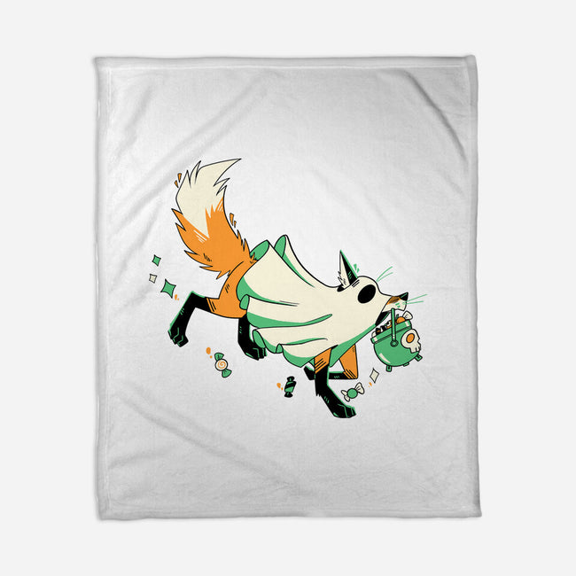 Fox Ghost-None-Fleece-Blanket-GloamingFoxes