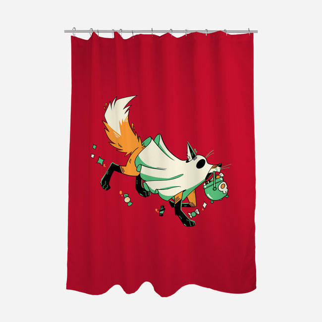 Fox Ghost-None-Polyester-Shower Curtain-GloamingFoxes