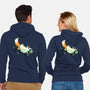 Fox Ghost-Unisex-Zip-Up-Sweatshirt-GloamingFoxes