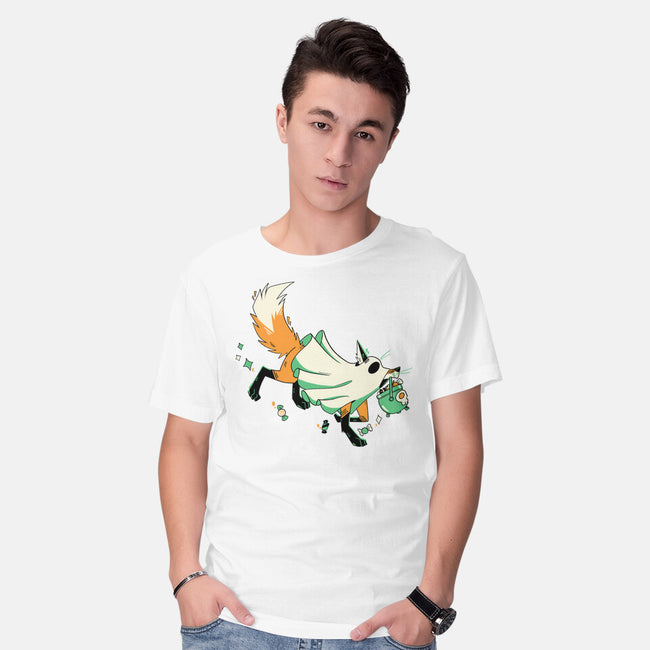 Fox Ghost-Mens-Basic-Tee-GloamingFoxes