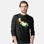 Fox Ghost-Mens-Long Sleeved-Tee-GloamingFoxes