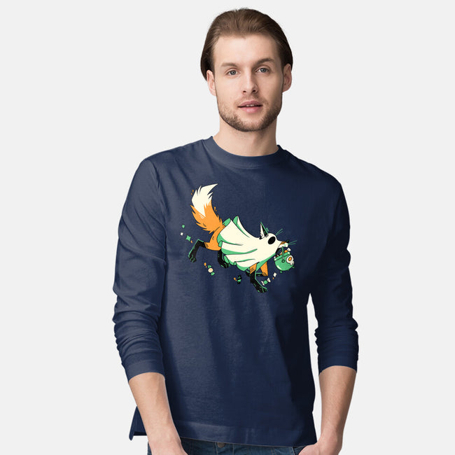 Fox Ghost-Mens-Long Sleeved-Tee-GloamingFoxes