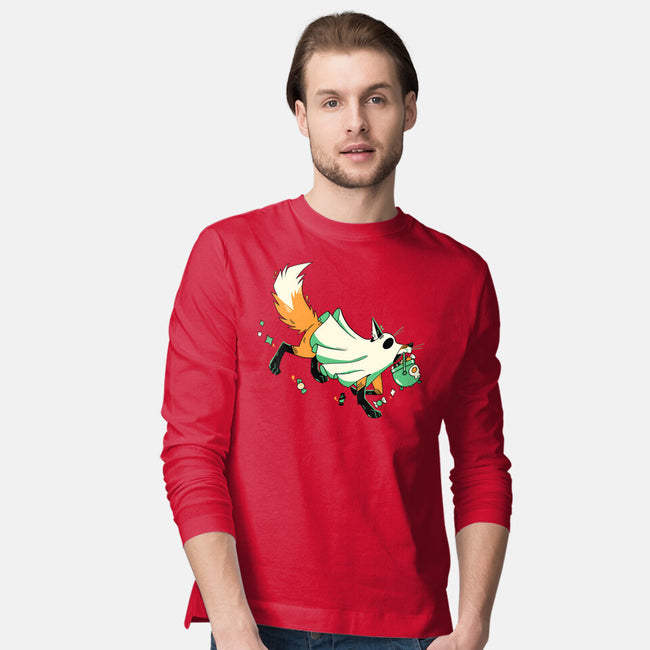 Fox Ghost-Mens-Long Sleeved-Tee-GloamingFoxes